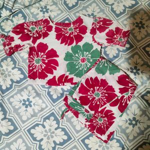 Floral Girls Clothing Set