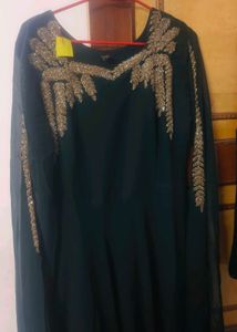 Emerald Green Embellished Dress