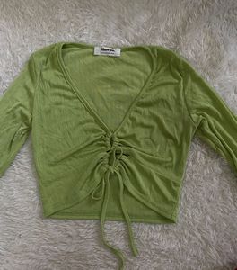 Green Long Sleeve Top