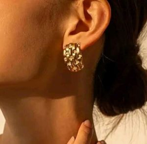 Golden Woven Earrings
