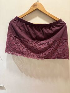 Beautiful Lace Trim Mini Skirt