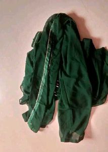 Beautiful Green Gown With Dupatta