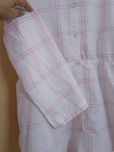 Pink Plaid Tunic Top
