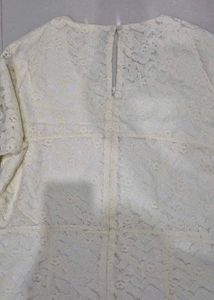 Elegant Cream Lace Bodycon Dress