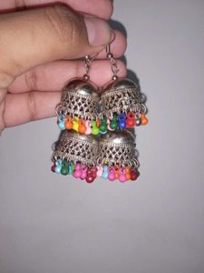 Combo Of Multicolored Oxidised Earrings