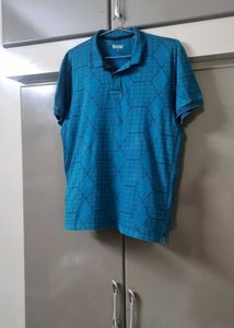 Blue Patterned Shirt