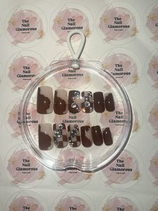 Brown Presson Nails