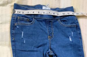 Ripped Blue Jeggings For 8-10 Year Girls