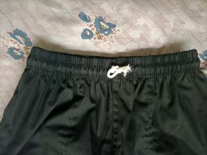 Black trousers, stretchable waist