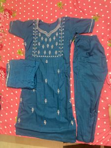 Elegant Blue Kurta Set