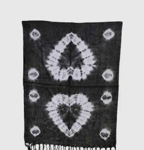 Bandhani Cotton Black Stole