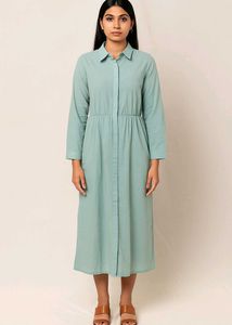 Mint Green Shirt Dress