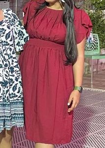 Maroon Mini Dress
