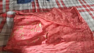 Peach Embroidered Kurti