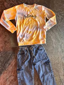 SALE COMBO OFFER Girls&#39; Tie-Dye Outfit with jog