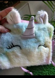 Unicorn Fluffy Sling Bag