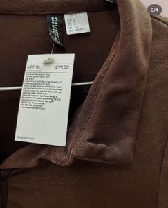 Brown Long Sleeve Top