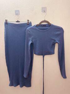 Zara Blue Co-ord Set