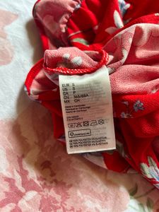 Floral Off Shoulder  Ruffle Bodysuit