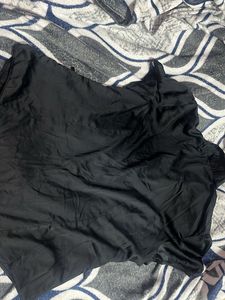 Black Button-Down Top