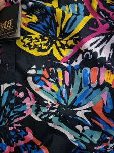 Colorful Butterfly Print Shirt