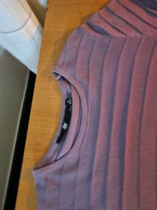 Lavender Shimmery Mesh Top