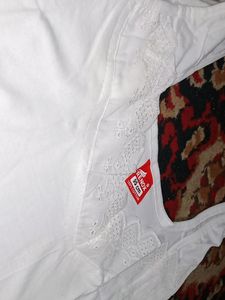 Ladies Shamiz With Lace Neck Line And 100% Cotton