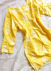 Butter Yellow Kurti 🎗