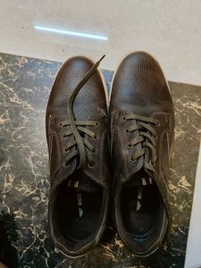 Red Tape Semi Formal Coffee Brown Leather Shoes