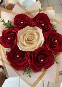 Handmade Ribbon Rose Bouquet 🎀✨😍