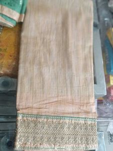 Elegant Beige &amp; Green Salwar Kameez Suit