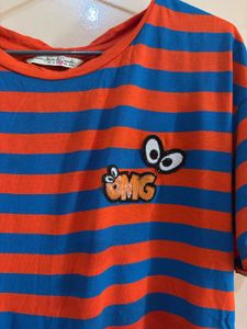 Red Blue Colour Top