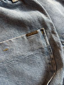 Light Wash Wide Leg Cargo Jeans