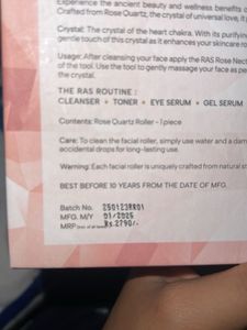 RAS Luxiert Skincare Rose Quarts Face Roller