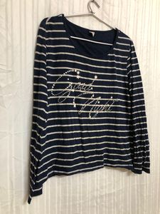 Queentex Blue Long Sleeve T Shirt