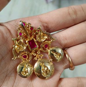 Pink Peacock Pendant