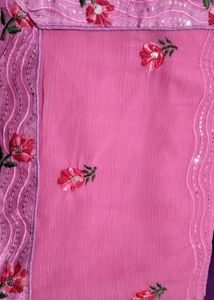 Beautiful Saree In Pink color 💕💕
