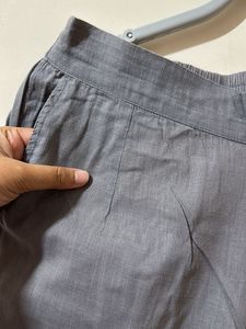 IndoRaga Grey Linen Cotton Trouser