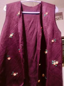 Vintage Floral Embroidered Vest