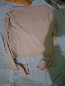 Stylish Nude Crop Top