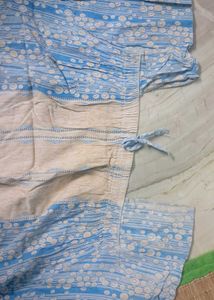 Blue Patterned Dress