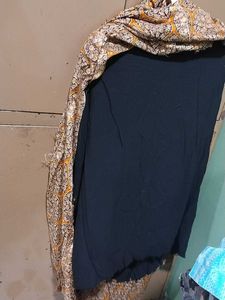 Vintage Patterned Midi Skirt
