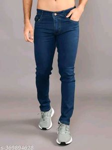 Dark Blue Denim Jeans