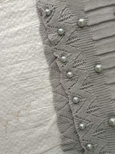 Pearl Embellished Knit Top