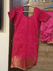 Gajri Pink Tailor Maid Salwar Suit