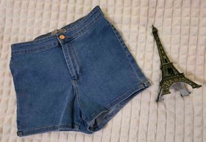 Denim Shorts Blue UK 12