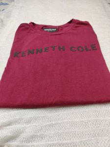 KENNETH COLE Brand Print  Slim Fit Crew Neck Tshir