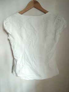 White Square Neck Beautiful Corset Top