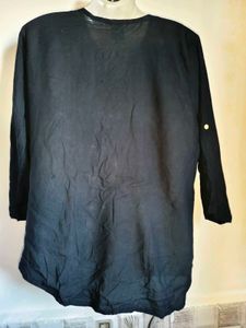 Defective Black Button-Up Top Large/ XL size