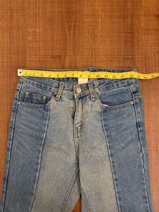 Two Tone Denim Pants